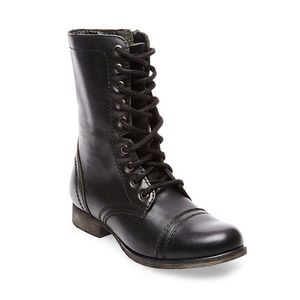 Steve Madden TROOPA BLACK LEATHER